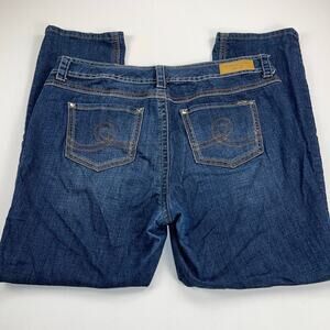 Seven7 x Melissa McCarthy Straight Leg Medium Wash Mid Rise Jeans Size 20